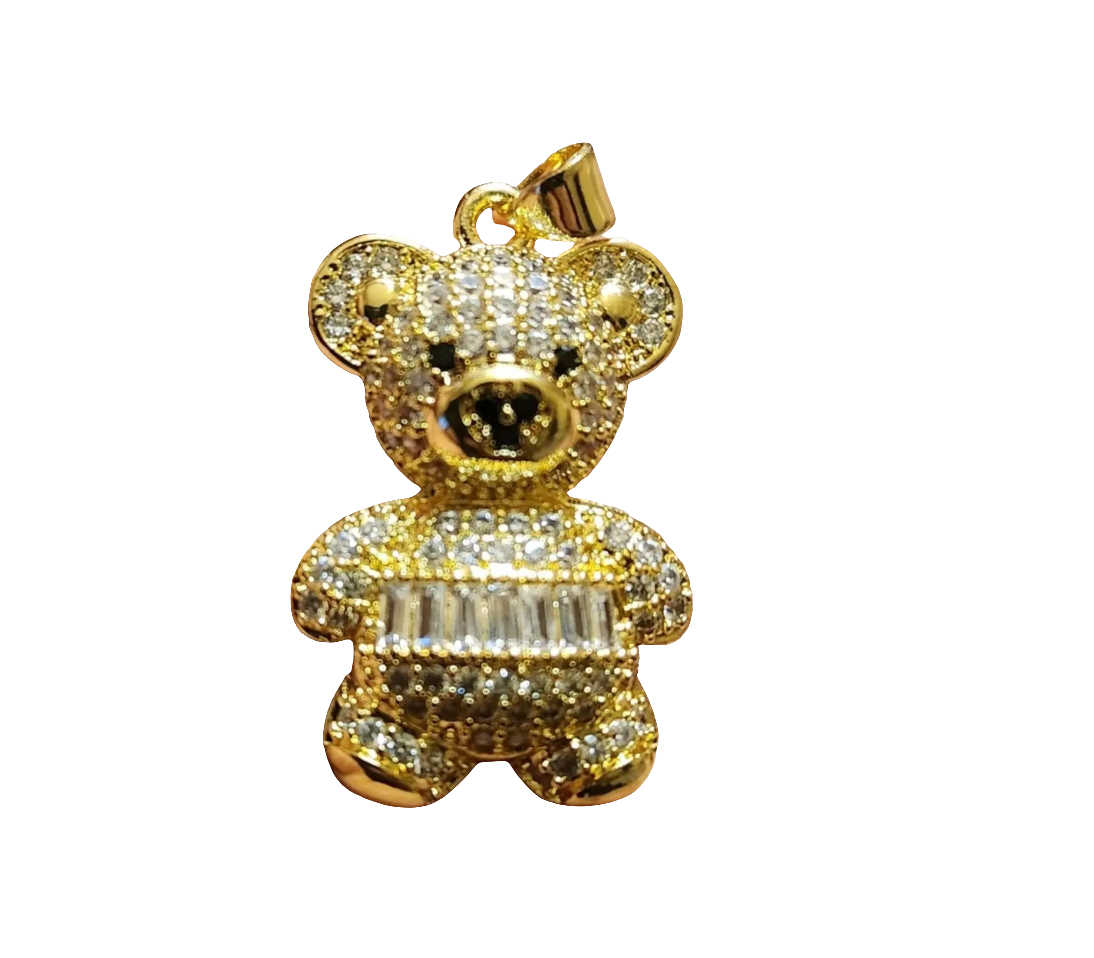 Stainless steel teddy pendant