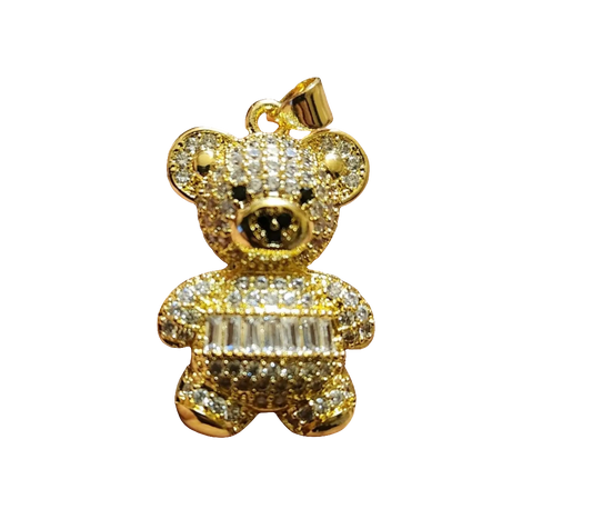 Stainless steel teddy pendant