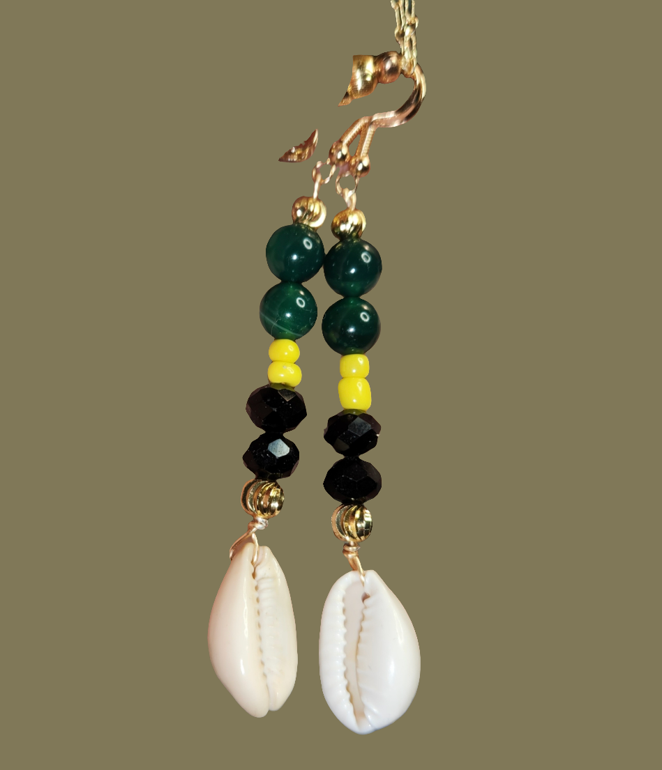 Natural shells earrings set 7.50 each or 12.00 for both