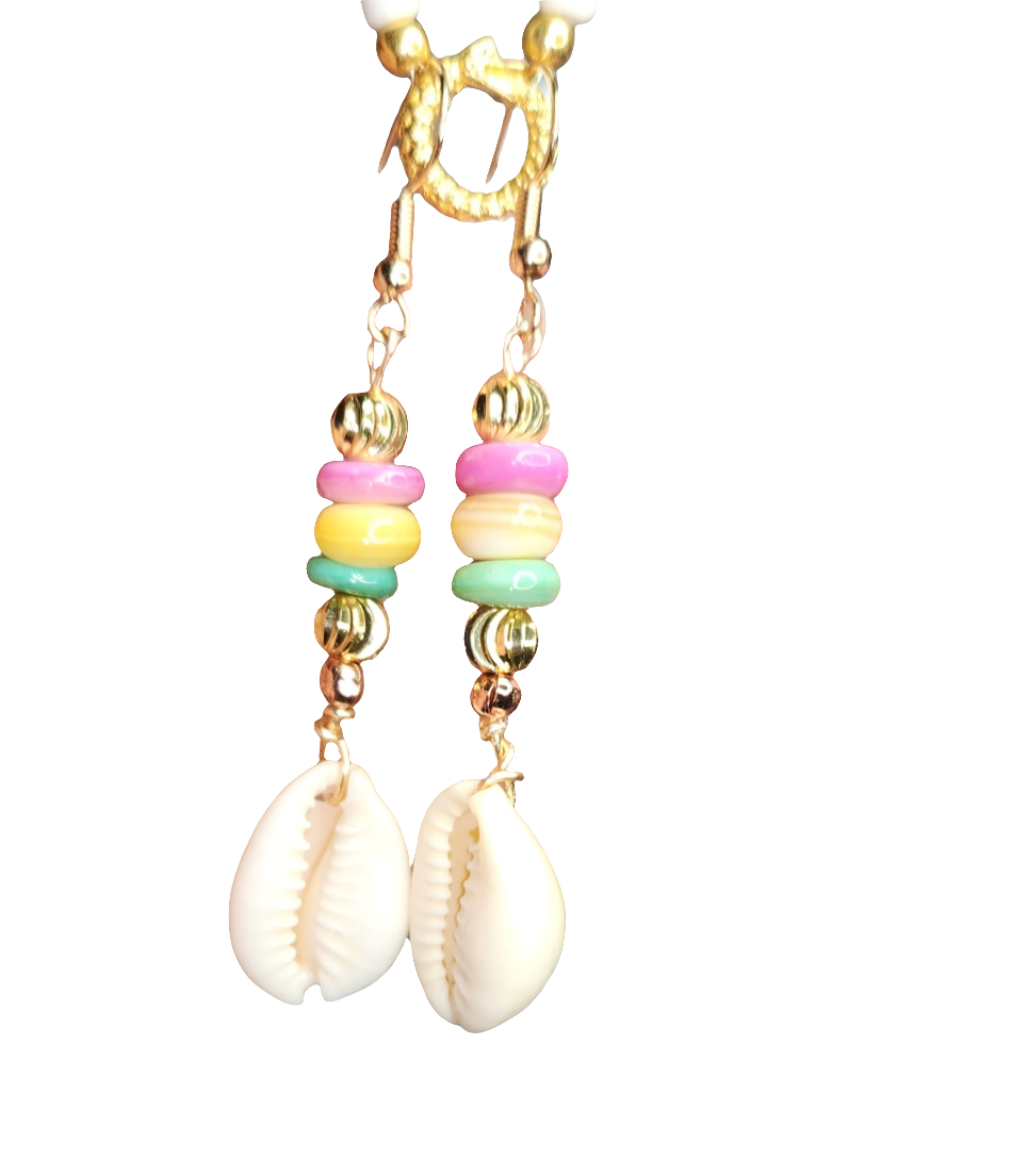 Natural shells earrings set 7.50 each or 12.00 for both